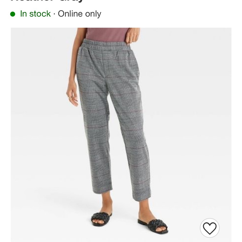 Gray Plaid Trousers